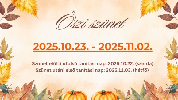 Őszi szünet