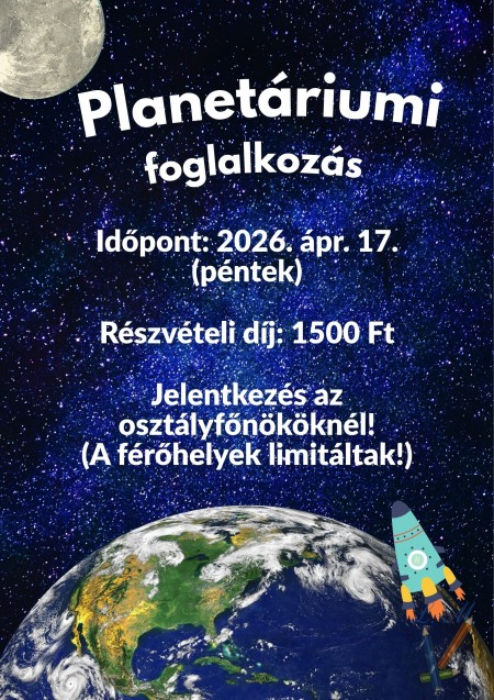 Planetáriumi foglalkozás
