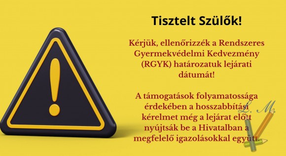 RGYK-határozatok megújítása